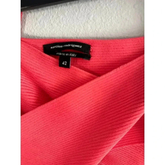 Narciso Rodriguez ribbed bodycon halter bandage dress size 42 made in Italy - Picture 4 of 9